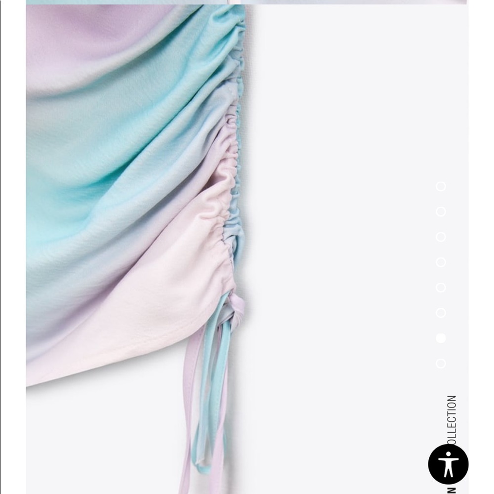 Zara ombre color the  dye purple blue dress - Picture 3 of 9
